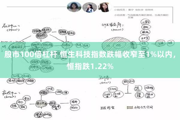 股市100倍杠杆 恒生科技指数跌幅收窄至1%以内，恒指跌1.22%