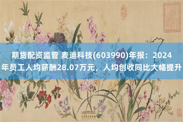 期货配资监管 麦迪科技(603990)年报：2024年员工人均薪酬28.07万元，人均创收同比大幅提升