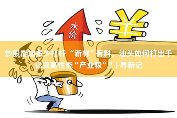 炒股能加多少杠杆 “新材”有料，汕头如何打出千亿级高性能“产业粮”？| 寻新记