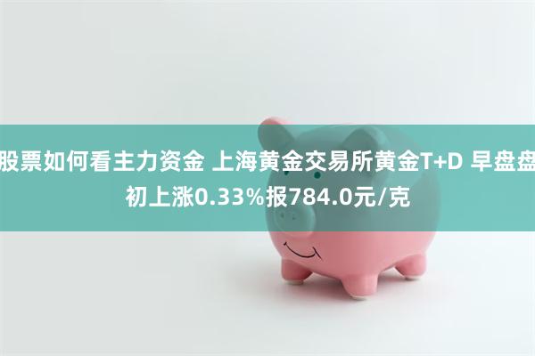 股票如何看主力资金 上海黄金交易所黄金T+D 早盘盘初上涨0.33%报784.0元/克