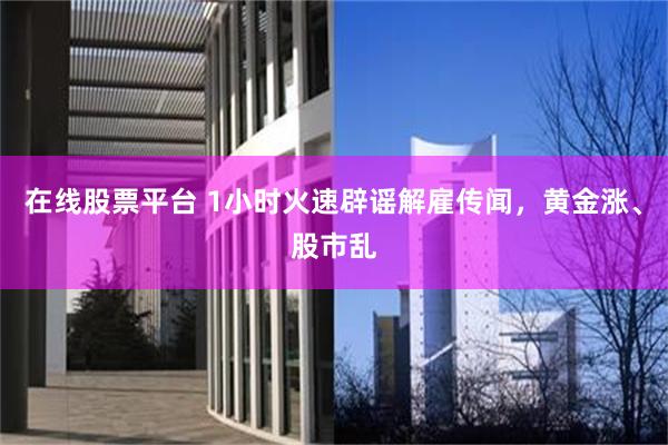 在线股票平台 1小时火速辟谣解雇传闻，黄金涨、股市乱