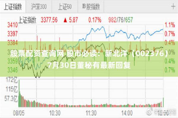 股票配资查询网 股市必读：新北洋（002376）7月30日董秘有最新回复