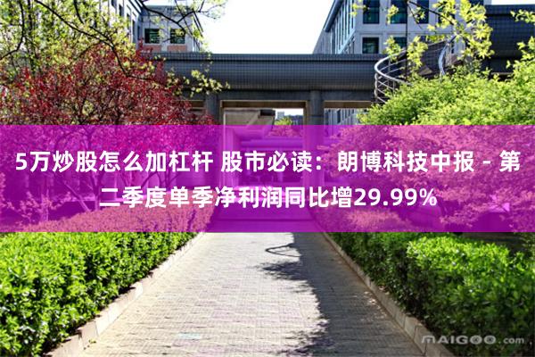 5万炒股怎么加杠杆 股市必读：朗博科技中报 - 第二季度单季净利润同比增29.99%